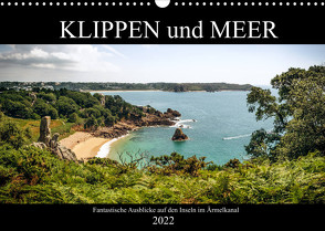 Klippen und Meer. Fantastische Ausblicke auf den Inseln im Ärmelkanal (Wandkalender 2022 DIN A3 quer) von Malms,  Emel