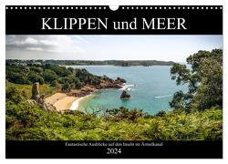 Klippen und Meer. Fantastische Ausblicke auf den Inseln im Ärmelkanal (Wandkalender 2024 DIN A3 quer), CALVENDO Monatskalender von Malms,  Emel