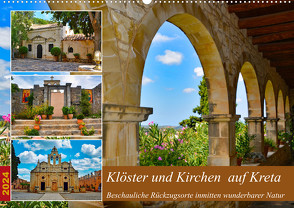 Klöster und Kirchen auf Kreta (Wandkalender 2024 DIN A2 quer), CALVENDO Monatskalender von Kleemann,  Claudia