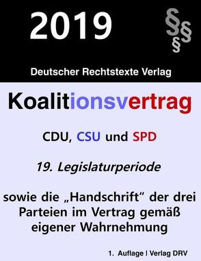 Koalitionsvertrag von DRV,  Redaktion