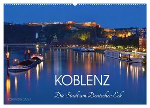 Koblenz Die Stadt am Deutschen Eck (Wandkalender 2024 DIN A2 quer), CALVENDO Monatskalender von Heußlein,  Jutta