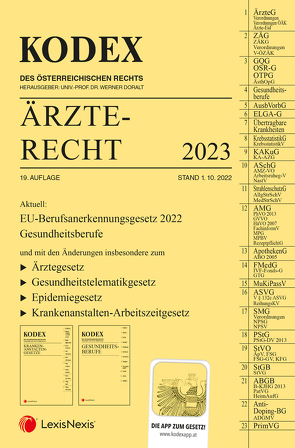 KODEX Ärzterecht 2023 – inkl. App von Doralt,  Werner, Stärker,  Lukas