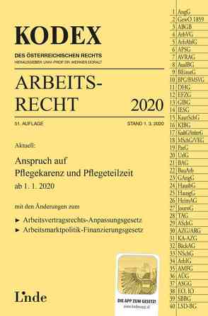 KODEX Arbeitsrecht 2020 von Doralt,  Werner, Ercher-Lederer,  Gerda, Stech,  Edda