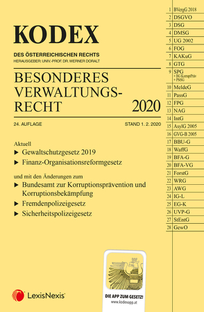 KODEX Besonderes Verwaltungsrecht 2020 von Doralt,  Werner, Ennöckl,  Daniel