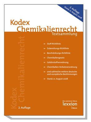 Kodex Chemikalienrecht von Nacke,  Hans H