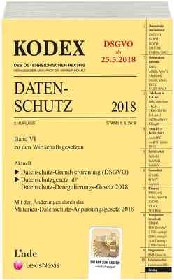 KODEX Datenschutz 2018 von Doralt,  Werner, Pachinger,  Michael