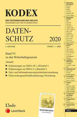 KODEX Datenschutz 2020 von Doralt,  Werner, Pachinger,  Michael