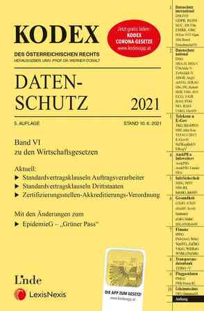 KODEX Datenschutz 2021 von Doralt,  Werner, Pachinger,  Michael