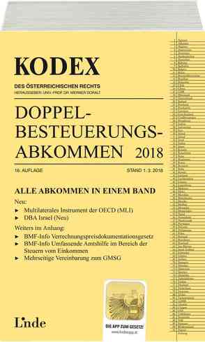 KODEX Doppelbesteuerungsabkommen 2018 von Doralt,  Werner, Herdin-Winter,  Judith, Schmidjell-Dommes,  Sabine