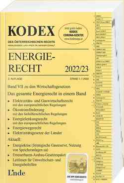 KODEX Energierecht 2022/23 von Altmann,  Christoph, Doralt,  Werner