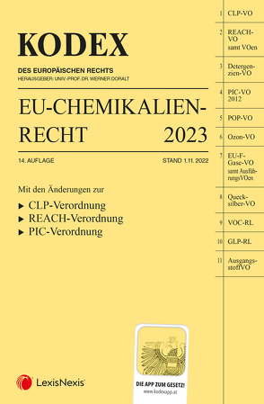 KODEX EU-Chemikalienrecht 2023 – inkl. App von Doralt,  Werner, Weinberger,  Franz