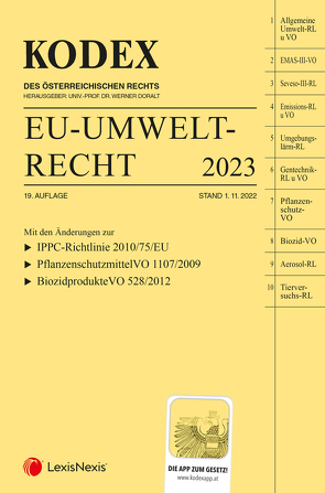 KODEX EU-Umweltrecht 2023 – inkl. App von Doralt,  Werner, Weinberger,  Franz