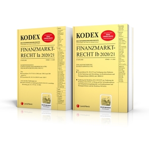 KODEX Finanzmarktrecht Band Ia + Ib 2020/21 von Doralt,  Werner, Egger,  Bernhard