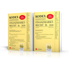 KODEX Finanzmarktrecht Band Ia + Ib 2020 von Doralt,  Werner, Egger,  Bernhard