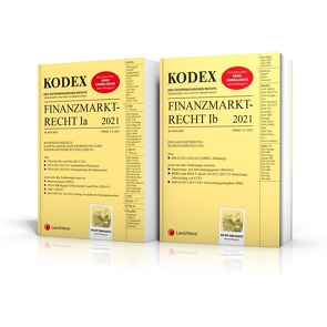 KODEX Finanzmarktrecht Band Ia + Ib 2021 – inkl. App von Doralt,  Werner, Egger,  Bernhard