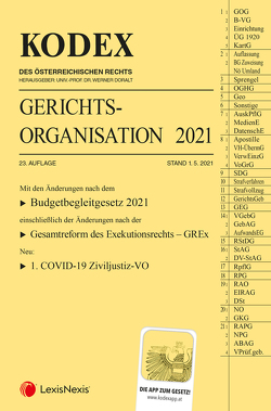 KODEX Gerichtsorganisation 2021 – inkl. App von Doralt,  Werner, Maleczky,  Oskar