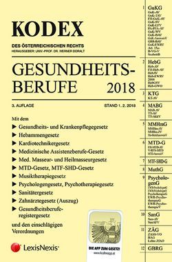 KODEX Gesundheitsberufe 2018 von Doralt,  Werner, Marzi,  Leopold-Michael