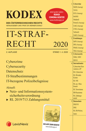 KODEX IT-Strafrecht 2020 von Doralt,  Werner, Reindl-Krauskopf,  Susanne, Salimi,  Farsam