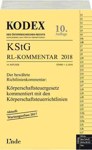 KODEX KStG Richtlinien-Kommentar 2018 von Doralt,  Werner, Humann,  Peter, STIFT,  Andreas