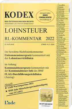 KODEX Lohnsteuer Richtlinien-Kommentar 2022 von Doralt,  Werner, Hofbauer,  Josef