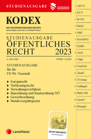 KODEX Öffentliches Recht 2023 – inkl. App von Doralt,  Werner, Preining,  Vanessa