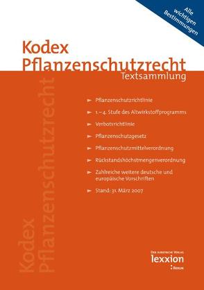 Kodex Pflanzenschutzrecht