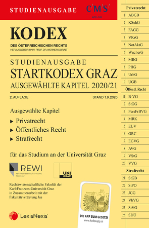 KODEX Startkodex Graz 2020/21 von Doralt,  Werner