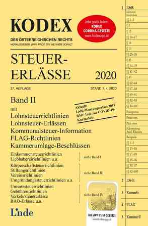 KODEX Steuer-Erlässe 2020, Band II von Bodis,  Andrei, Doralt,  Werner