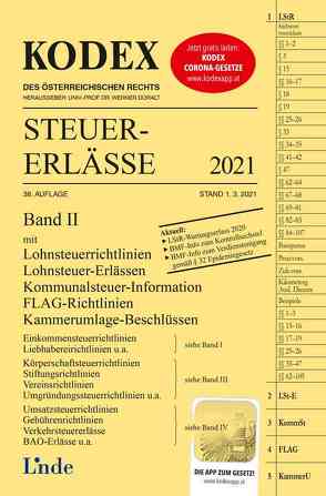 KODEX Steuer-Erlässe 2021, Band II von Doralt,  Werner, Titz-Frühmann,  Elisabeth