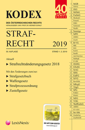 KODEX Strafrecht 2019 von Burianek,  Clemens, Doralt,  Werner