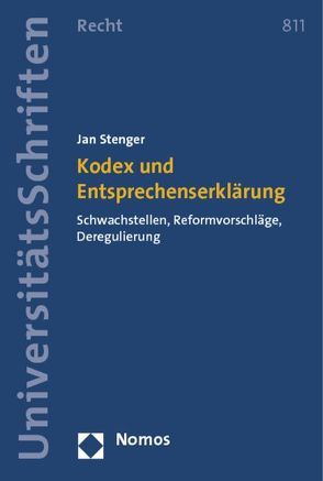 Kodex und Entsprechenserklärung von Stenger,  Jan