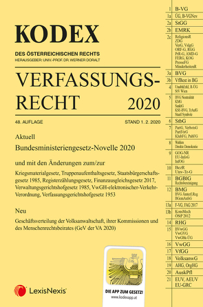 KODEX Verfassungsrecht 2020 von Doralt,  Werner, Lanner,  Christoph