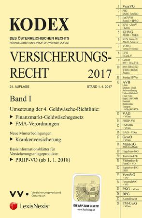 KODEX Versicherungsrecht Band I 2017 von Doralt,  Werner, Ramharter,  Martin