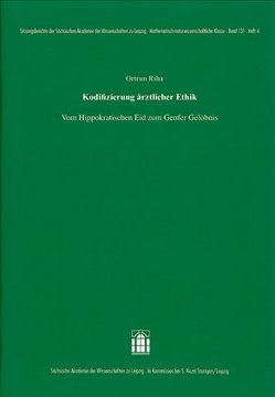 Kodifizierung ärztlicher Ethik von Riha,  Ortrun