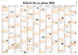 Kölsch für ze plane 2024 von Lüttgau,  Ernst Gustav