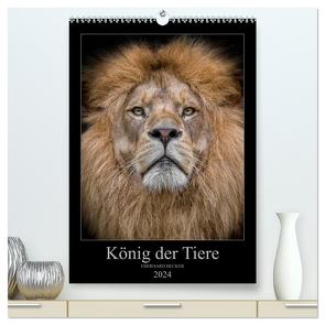 König der Tiere (hochwertiger Premium Wandkalender 2024 DIN A2 hoch), Kunstdruck in Hochglanz von Becker,  Eberhard