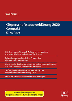 Körperschaftsteuererklärung 2020 Kompakt von Perbey,  Uwe