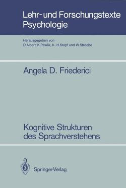 Kognitive Strukturen des Sprachverstehens von Friederici,  Angela D