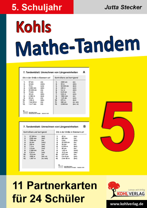 Kohls Mathe-Tandem / Klasse 5 von Stecker,  Jutta