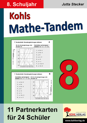 Kohls Mathe-Tandem / Klasse 8 von Stecker,  Jutta