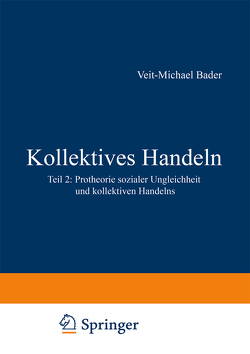 Kollektives Handeln von Bader,  Veit-Michael