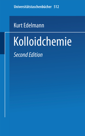 Kolloidchemie von Edelmann,  K.