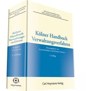 Kölner Handbuch Verwaltungsverfahren von Redeker,  Konrad, Uechtritz,  Michael