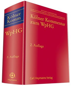 Kölner Kommentar zum WpHG von Hirte,  Heribert, Möllers,  Thomas M