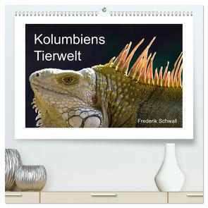 Kolumbiens Tierwelt (hochwertiger Premium Wandkalender 2024 DIN A2 quer), Kunstdruck in Hochglanz von Schwall,  neptunocolombia.travel,  Frederik