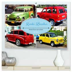 Kombi-Klassiker – British Estate Cars in Kuba (hochwertiger Premium Wandkalender 2024 DIN A2 quer), Kunstdruck in Hochglanz von von Loewis of Menar,  Henning