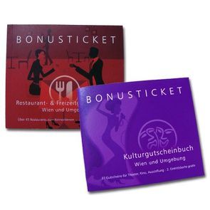 Kombiangebot Restaurant + Kulturgutscheinbuch von Mag. Eichhübl,  Silvia