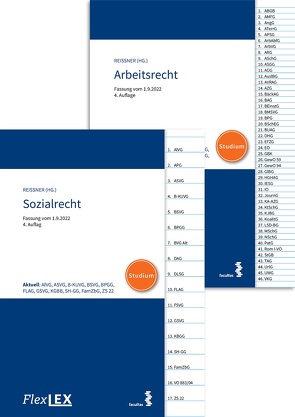 Kombipaket FlexLex Arbeits- und Sozialrecht | Studium von Reissner,  Gert-Peter