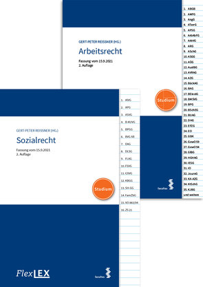 Kombipaket FlexLex Arbeitsrecht | Studium und FlexLex Sozialrecht | Studium von Reissner,  Gert-Peter