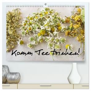 Komm Tee trinken! (hochwertiger Premium Wandkalender 2024 DIN A2 quer), Kunstdruck in Hochglanz von Rau,  Heike